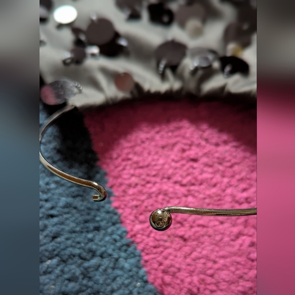 H&M Black Sequin Satin Dress Y2K Style - Picture 6 of 15